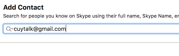 Skype Add Contact